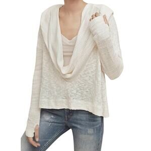 Anthropologie Saturday/Sunday Almeria Hooded Cowl Top